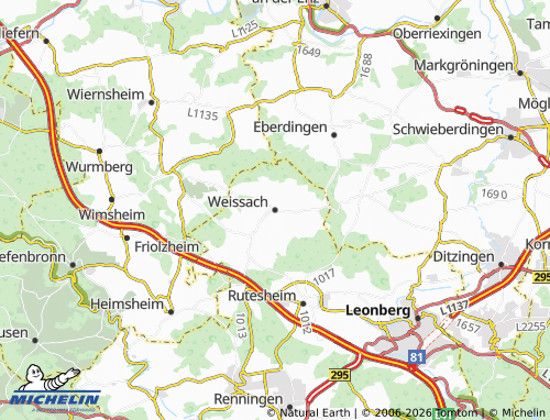 Mapa MICHELIN Weissach - ViaMichelin