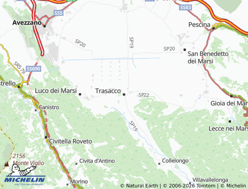 Mappa MICHELIN Trasacco - ViaMichelin