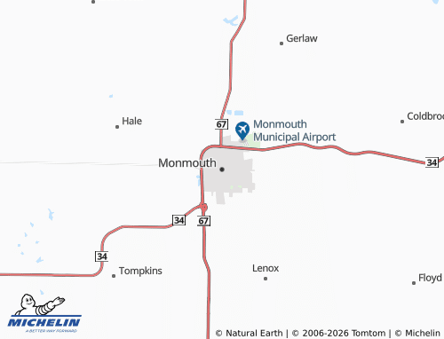 Mapa MICHELIN Monmouth - ViaMichelin