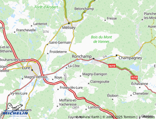Carte MICHELIN Grattery - ViaMichelin