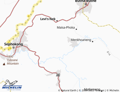 MICHELIN Ha Motseki map - ViaMichelin