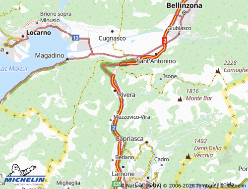 Mappa MICHELIN Bironico - ViaMichelin