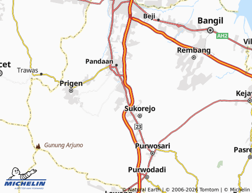 Mapa MICHELIN Ngadimulyo - ViaMichelin