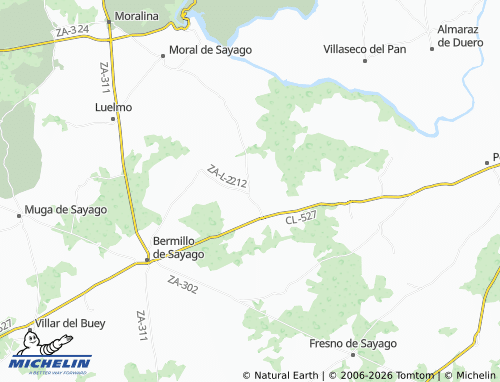MICHELIN Gáname map - ViaMichelin