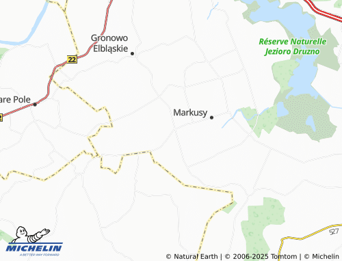 MICHELIN Zwierzno map - ViaMichelin