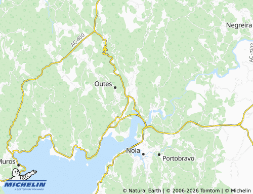 MICHELIN-Landkarte A Serra de Outes - ViaMichelin