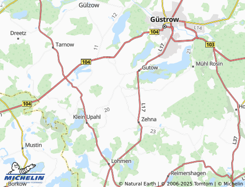 MICHELIN-Landkarte Ganschow - ViaMichelin