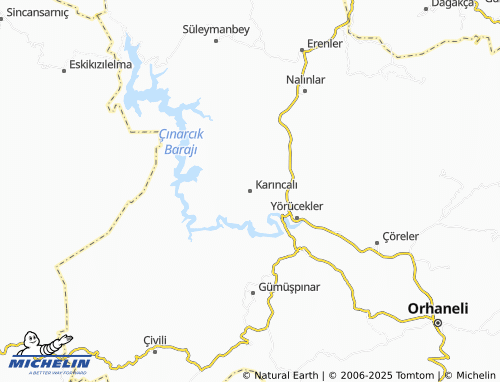 MICHELIN Karıncalı map - ViaMichelin