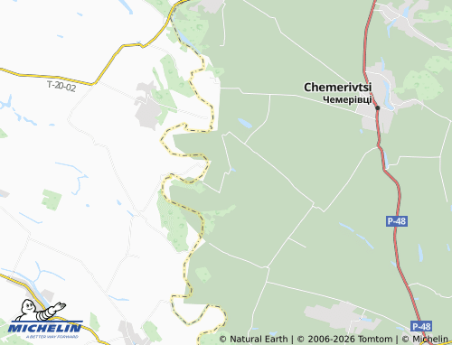MICHELIN Velyka Zelena map - ViaMichelin