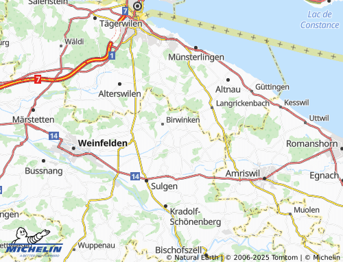 MICHELIN-Landkarte Mattwil - ViaMichelin