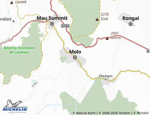 Carte MICHELIN Molo - ViaMichelin
