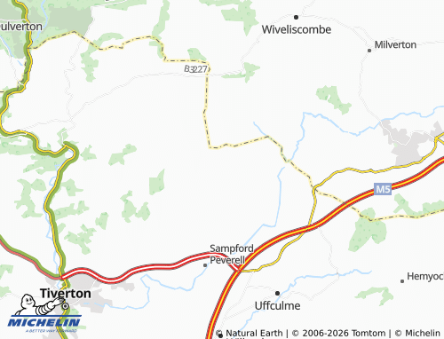 MICHELIN Hockworthy map - ViaMichelin