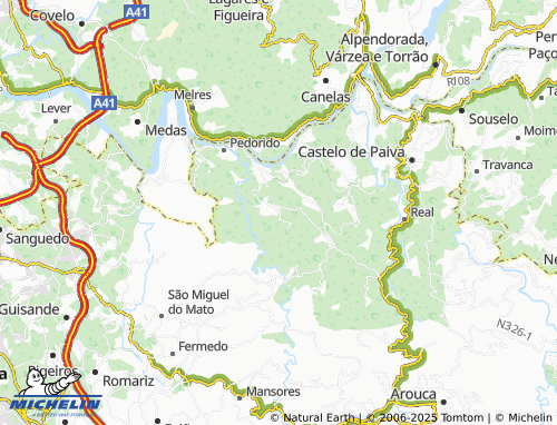 Mapa MICHELIN Folgoso - ViaMichelin