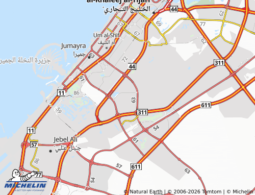 MICHELIN Al Barsha South Second map - ViaMichelin