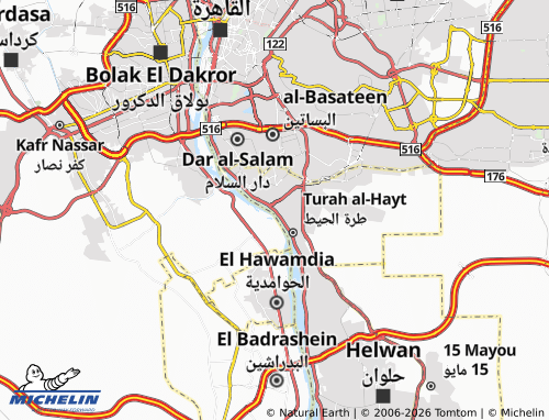 MICHELIN Torah El Balad map - ViaMichelin