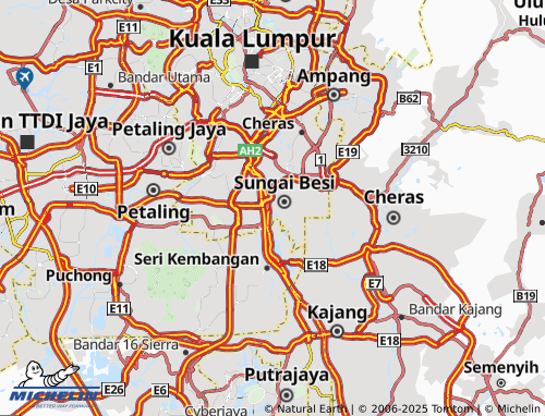 MICHELIN Medan Niaga Tasik Damai map - ViaMichelin