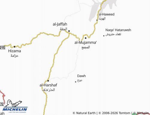 MICHELIN Al Malhin map - ViaMichelin