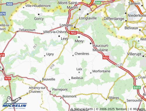 Carte MICHELIN Chenières - ViaMichelin