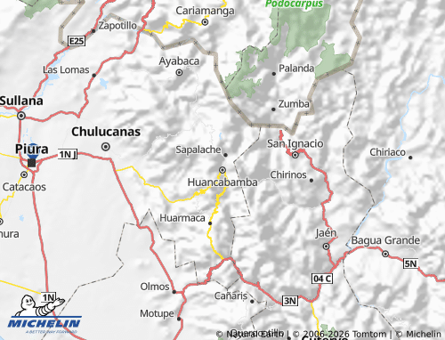 MICHELIN-Landkarte Huancabamba - ViaMichelin