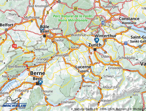 MICHELIN Kulm map - ViaMichelin