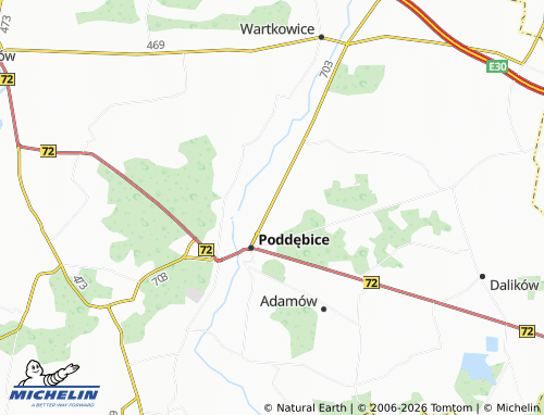 MICHELIN Sworawa map - ViaMichelin