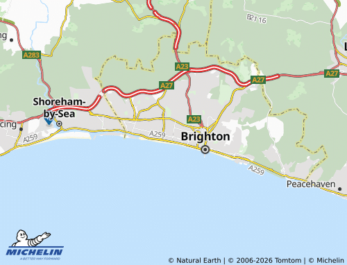 MICHELIN Hove map - ViaMichelin