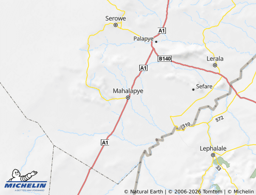 Mapa MICHELIN Mahalapye West - ViaMichelin