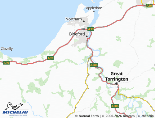 MICHELIN Littleham map - ViaMichelin