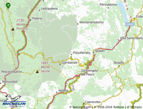 MICHELIN Pizzoferrato map - ViaMichelin