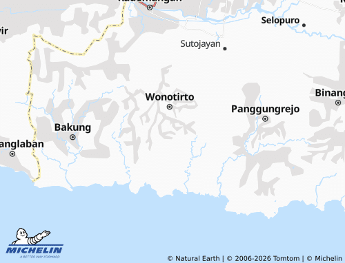 MICHELIN Gunung Gede map - ViaMichelin