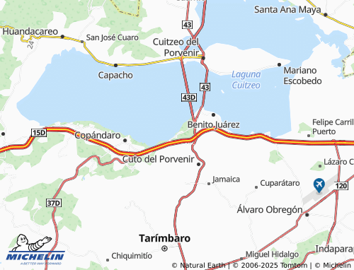 MICHELIN San Agustín del Maíz map - ViaMichelin