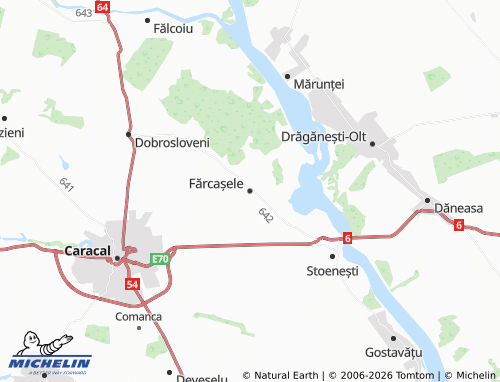Mapa MICHELIN Fărcașele - ViaMichelin