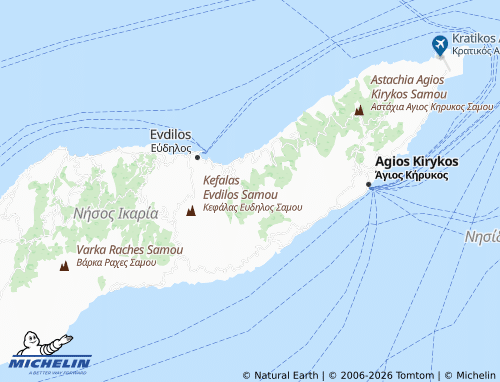 Carte MICHELIN Arethousa - ViaMichelin