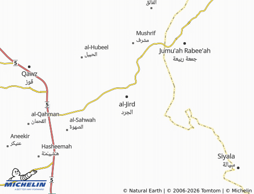 Carte MICHELIN al-Jird - ViaMichelin