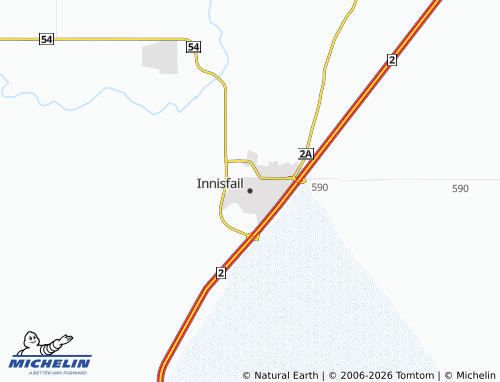 Kaart MICHELIN Innisfail - ViaMichelin