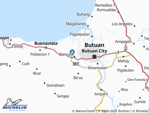 MICHELIN Bancasi map - ViaMichelin