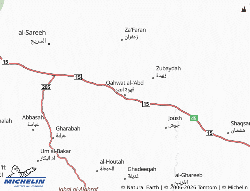MICHELIN-Landkarte Qahwat al-'Abd - ViaMichelin