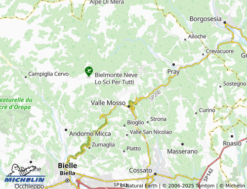 Carte MICHELIN Mosso - ViaMichelin
