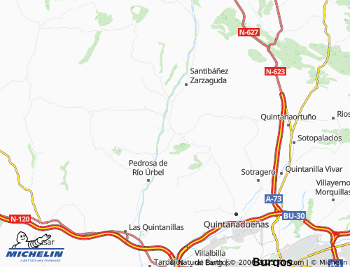MICHELIN-Landkarte Mansilla de Burgos - ViaMichelin