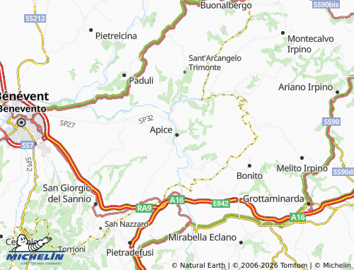 Mapa MICHELIN Apice - ViaMichelin