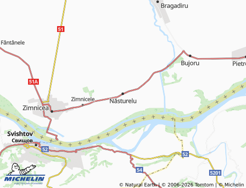 Mapa MICHELIN Năsturelu - ViaMichelin