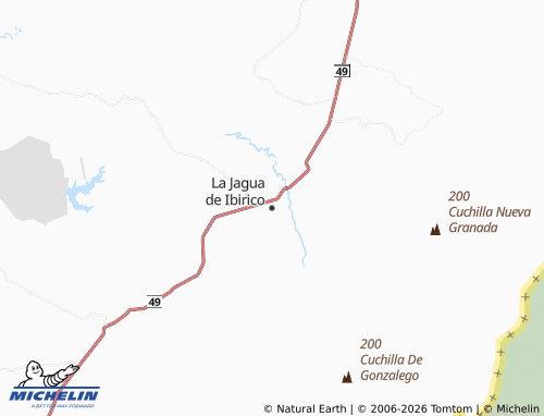 Carte MICHELIN La Jagua de Ibirico - ViaMichelin