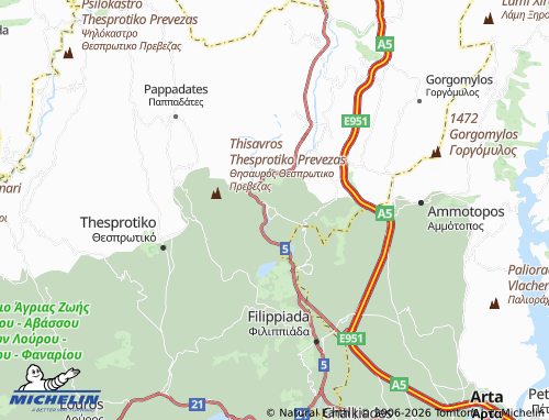 Carte MICHELIN Agios Georgios - ViaMichelin