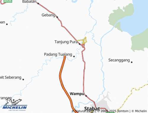 MICHELIN Padang Tualang map - ViaMichelin
