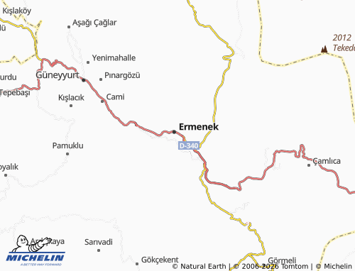 Mappa MICHELIN Güllük - ViaMichelin