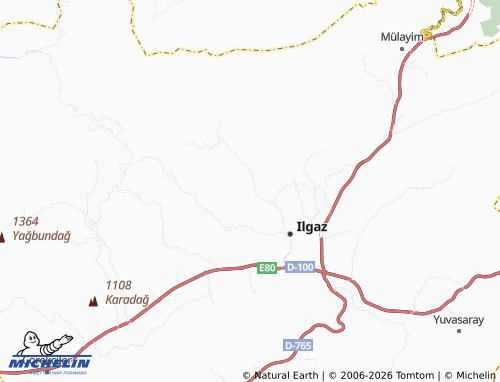 MICHELIN Belsöğüt map - ViaMichelin