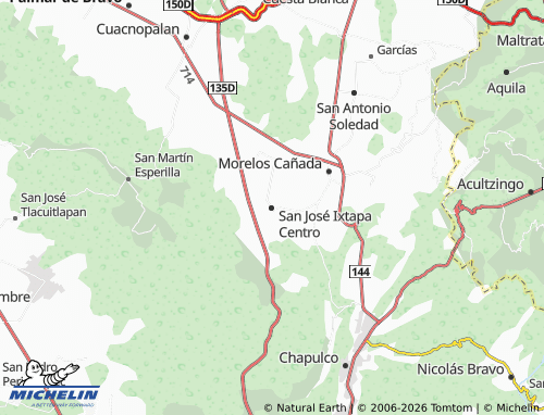 Mappa MICHELIN San José Ixtapa Centro - ViaMichelin