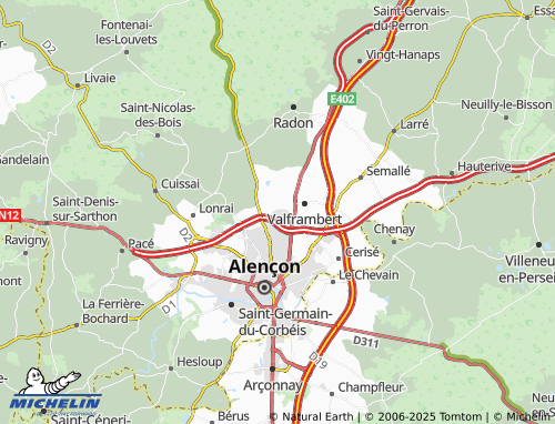 MICHELIN Thiville map - ViaMichelin