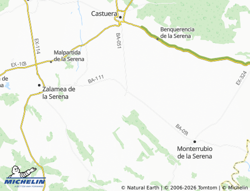 MICHELIN Puerto Hurraco map - ViaMichelin