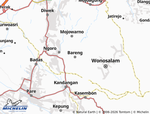 Carte MICHELIN Bareng - ViaMichelin